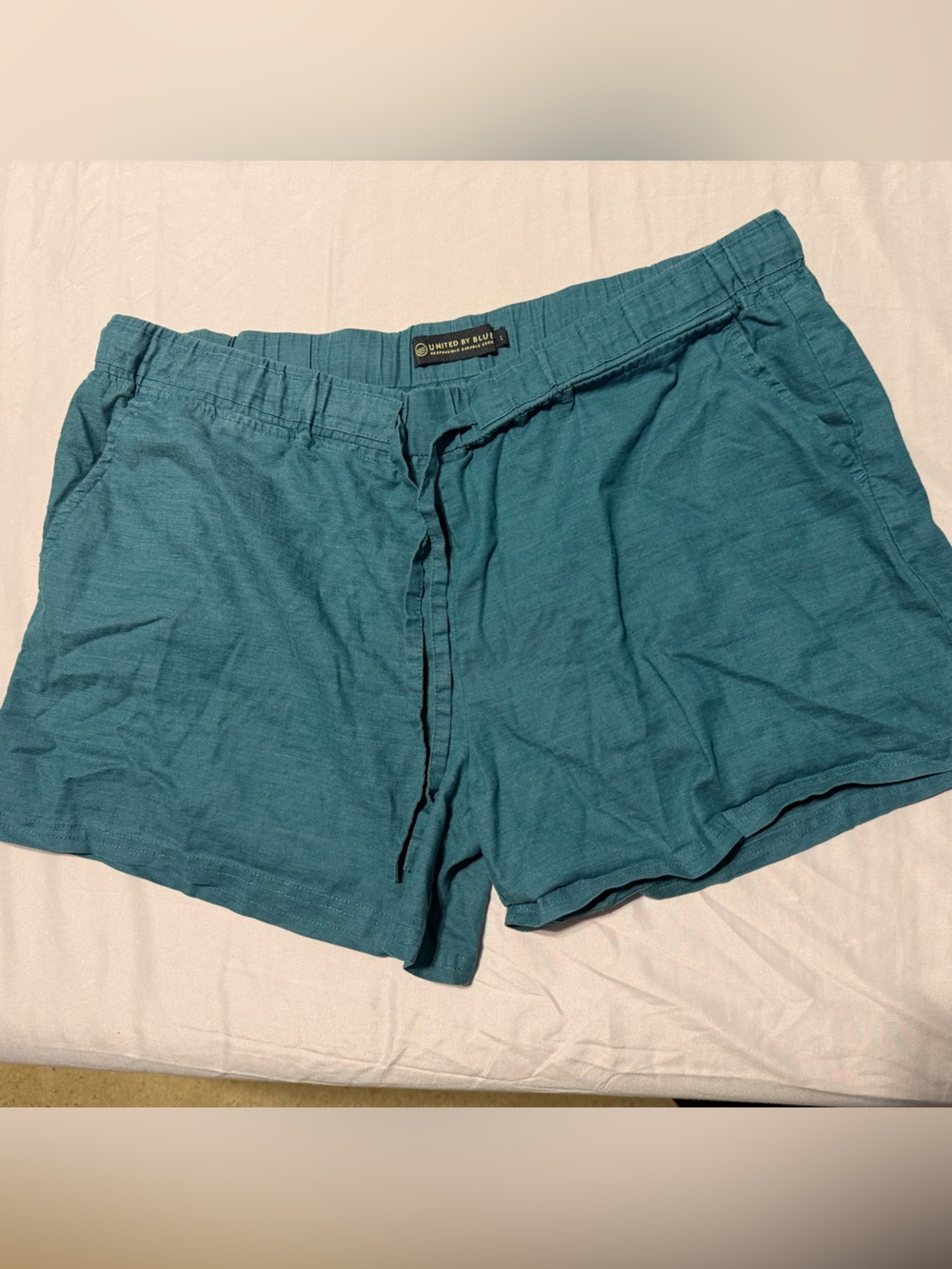 United By Blue EcoFriendly Hemp Cotton Elastic Waist Shorts